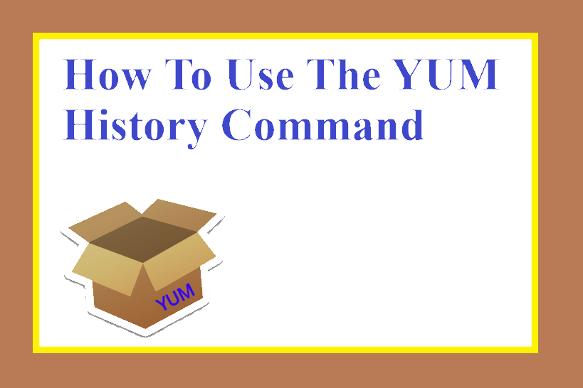 YUM history command