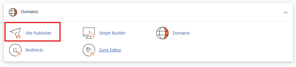 cPanel Site Publisher
